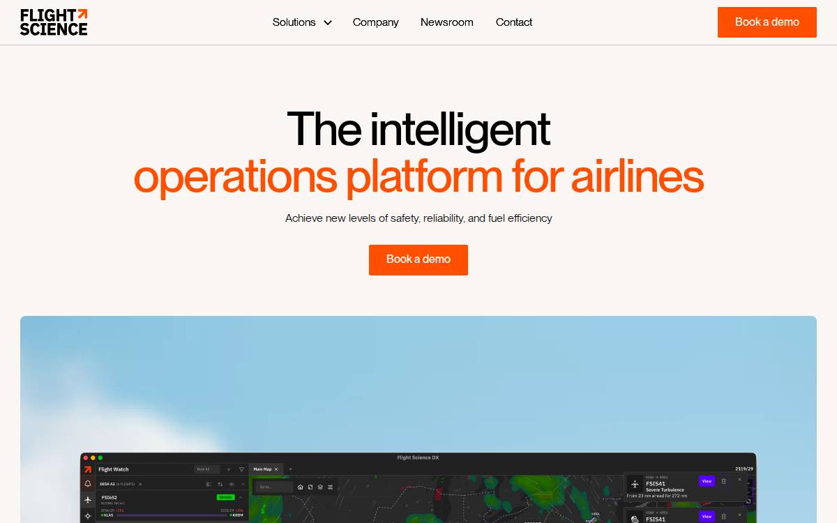 Flight Science website preview