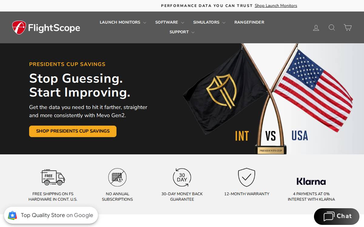 FlightScope website preview