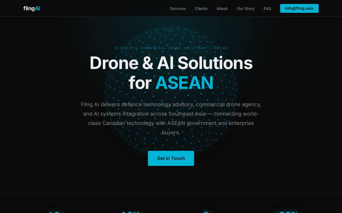 Flingai website preview