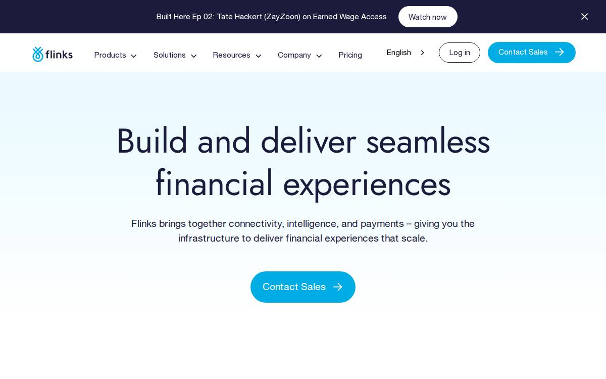Flinks website preview