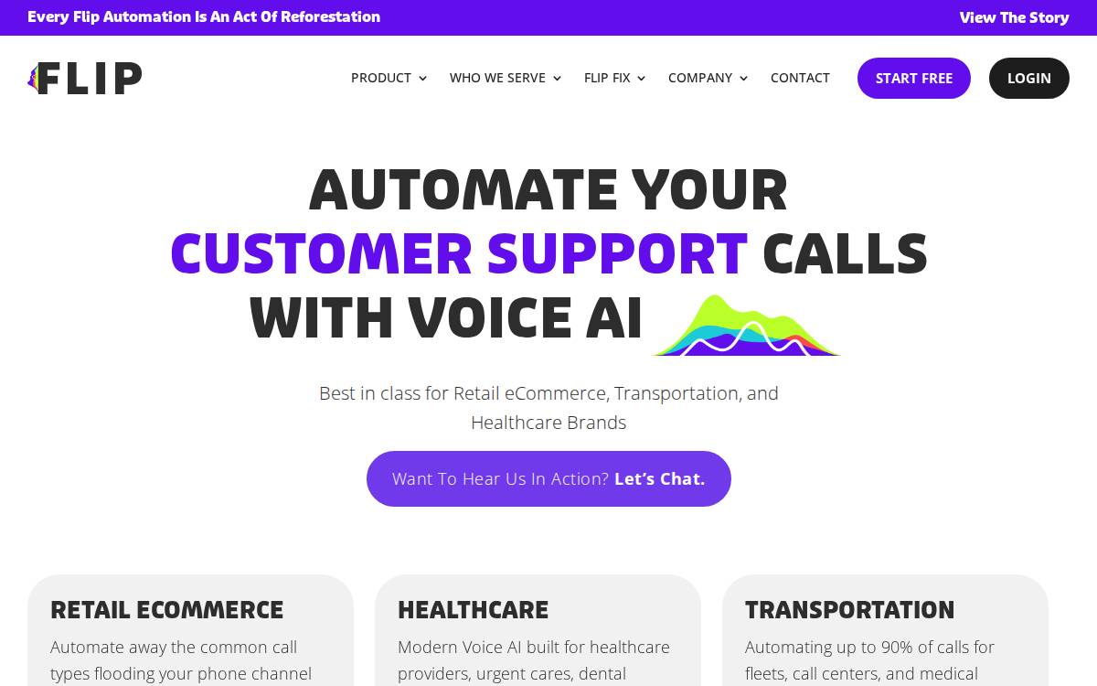 Flip website preview