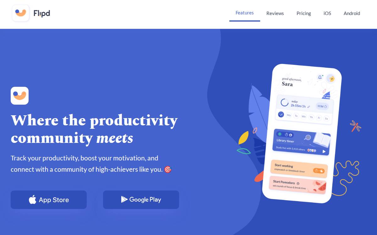 Flipd website preview