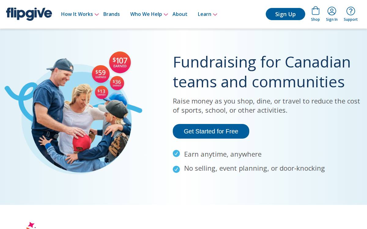 Flipgive website preview