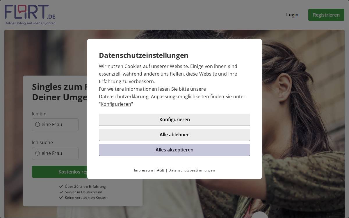 Flirt website preview
