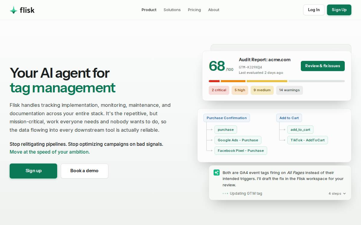 Flisk website preview