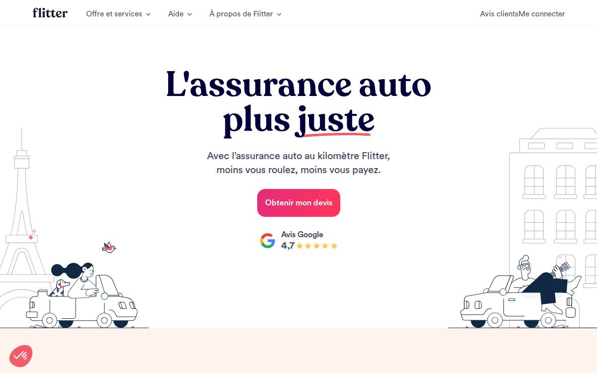 Flitter website preview