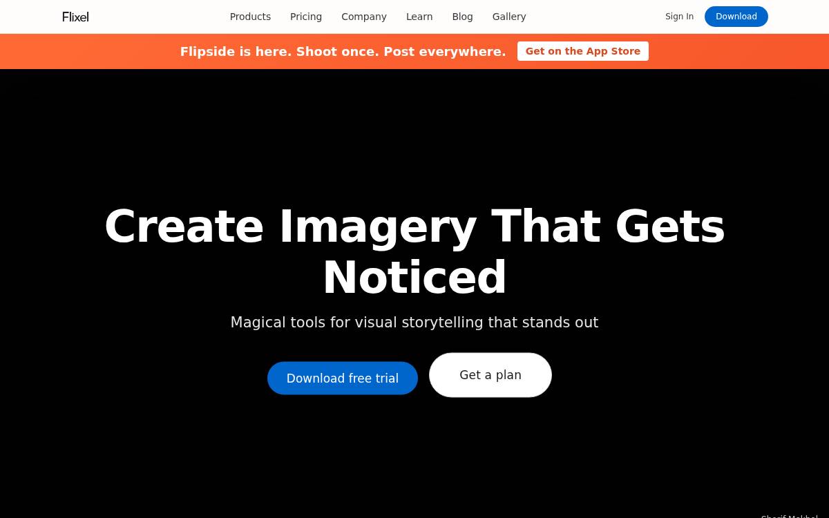 Flixel website preview