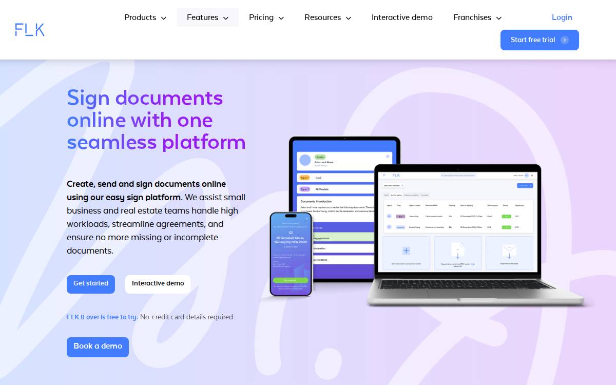 FLK it over website preview