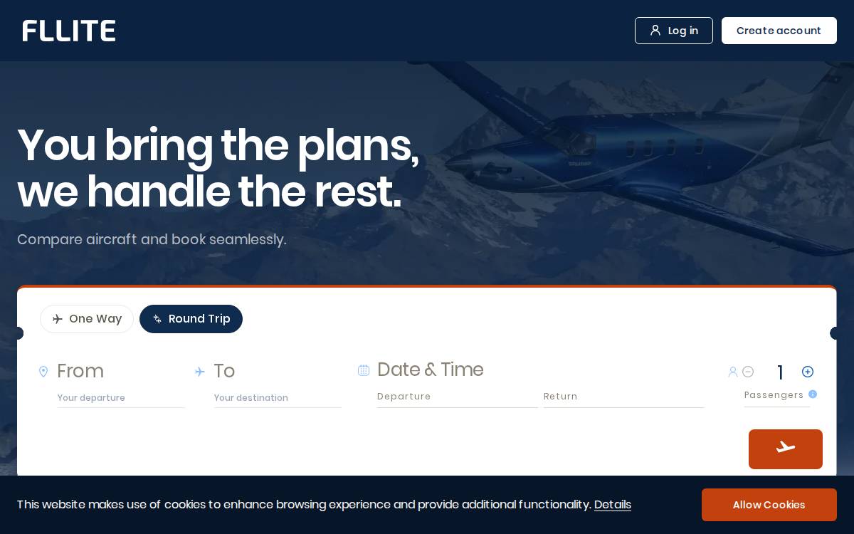 Fllite website preview