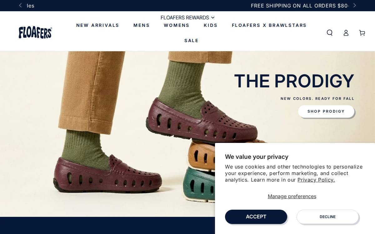 Floafers website preview