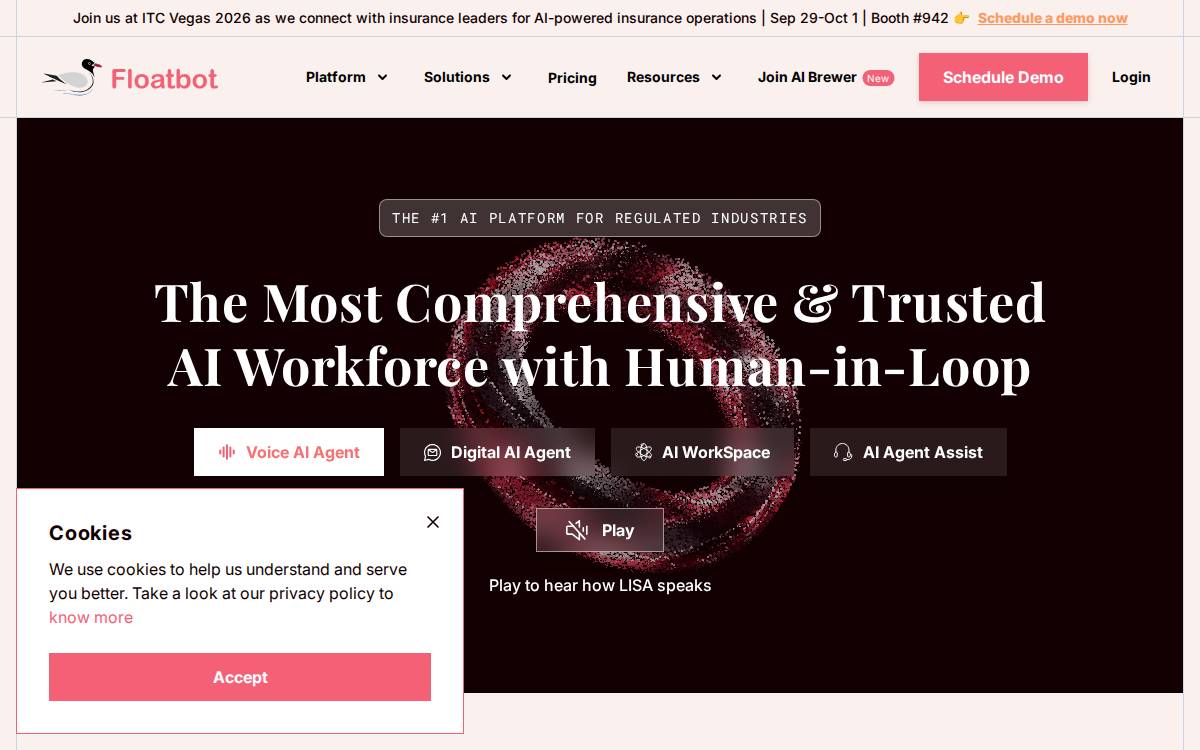 Floatbot website preview