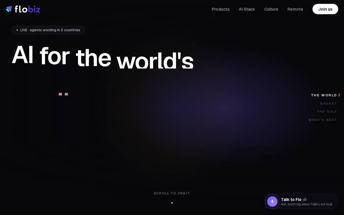 FloBiz website preview