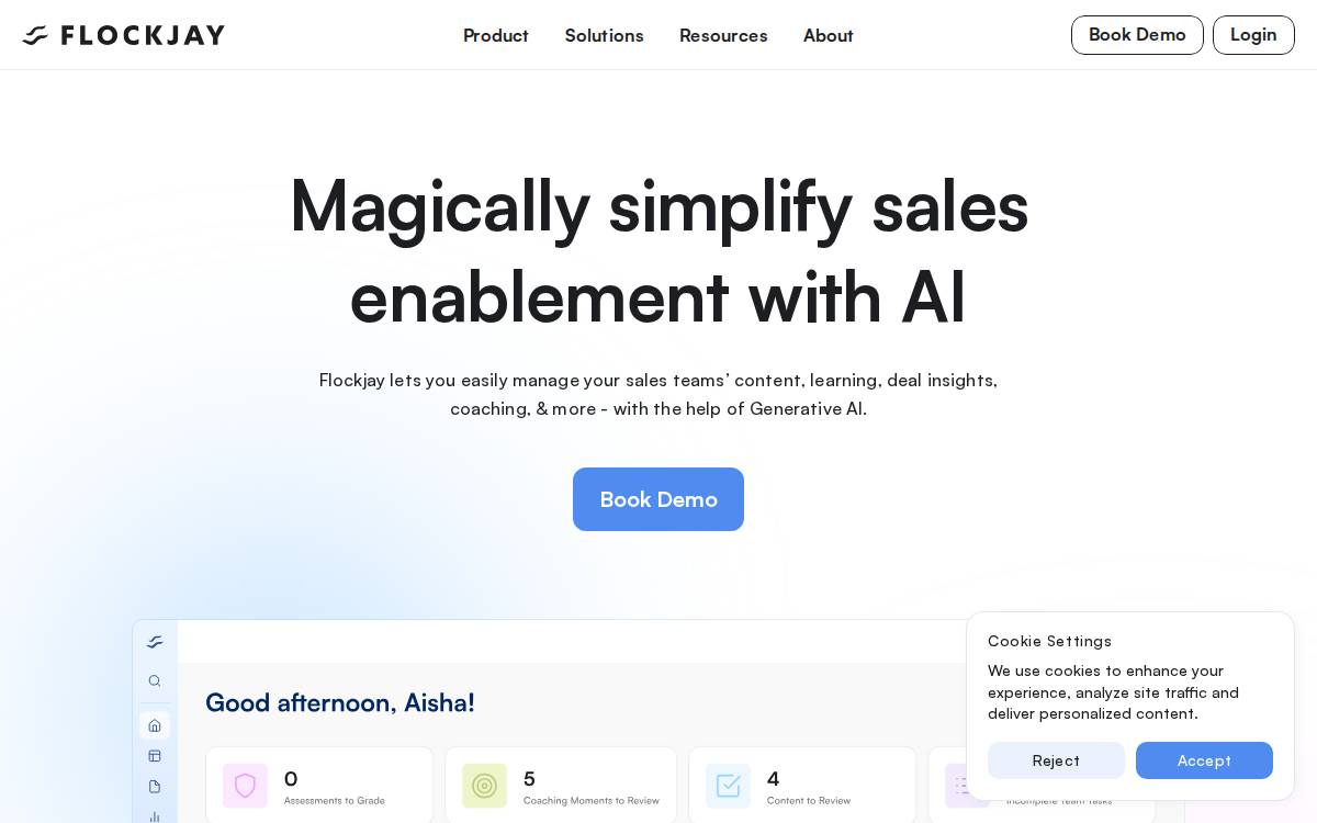 Flockjay website preview
