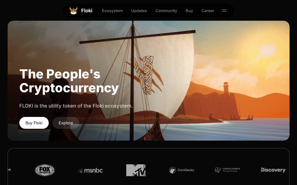 Floki website preview