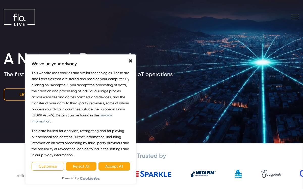 Flolive website preview
