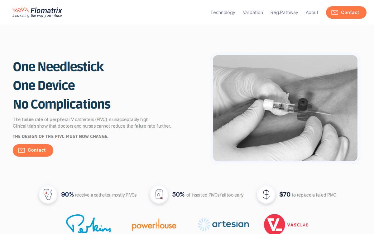 Flomatrix website preview