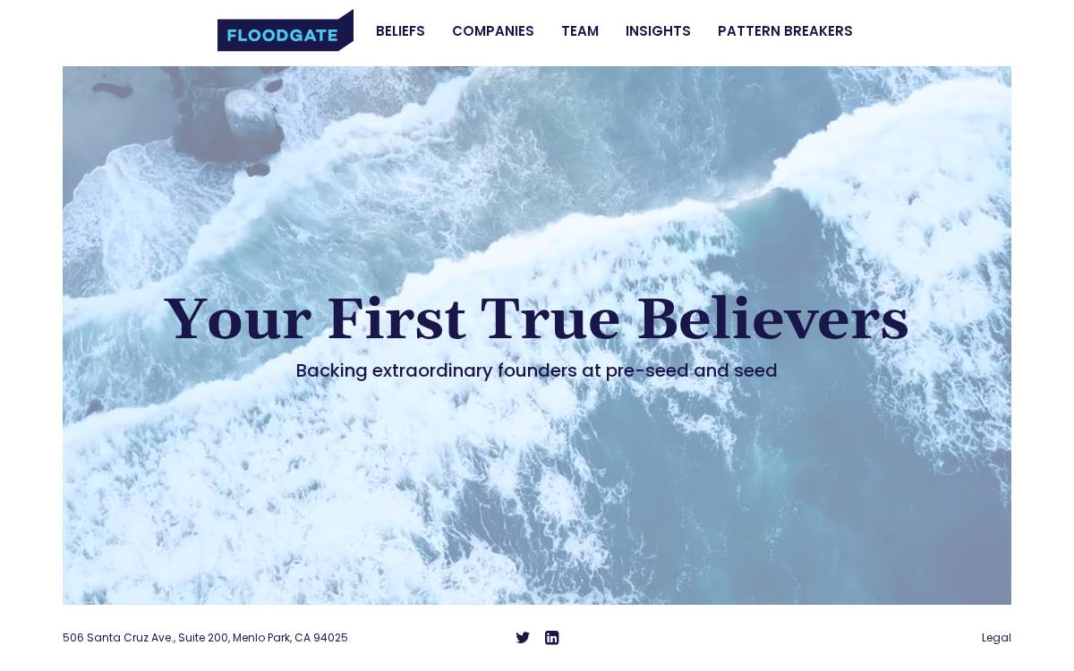 Floodgate website preview