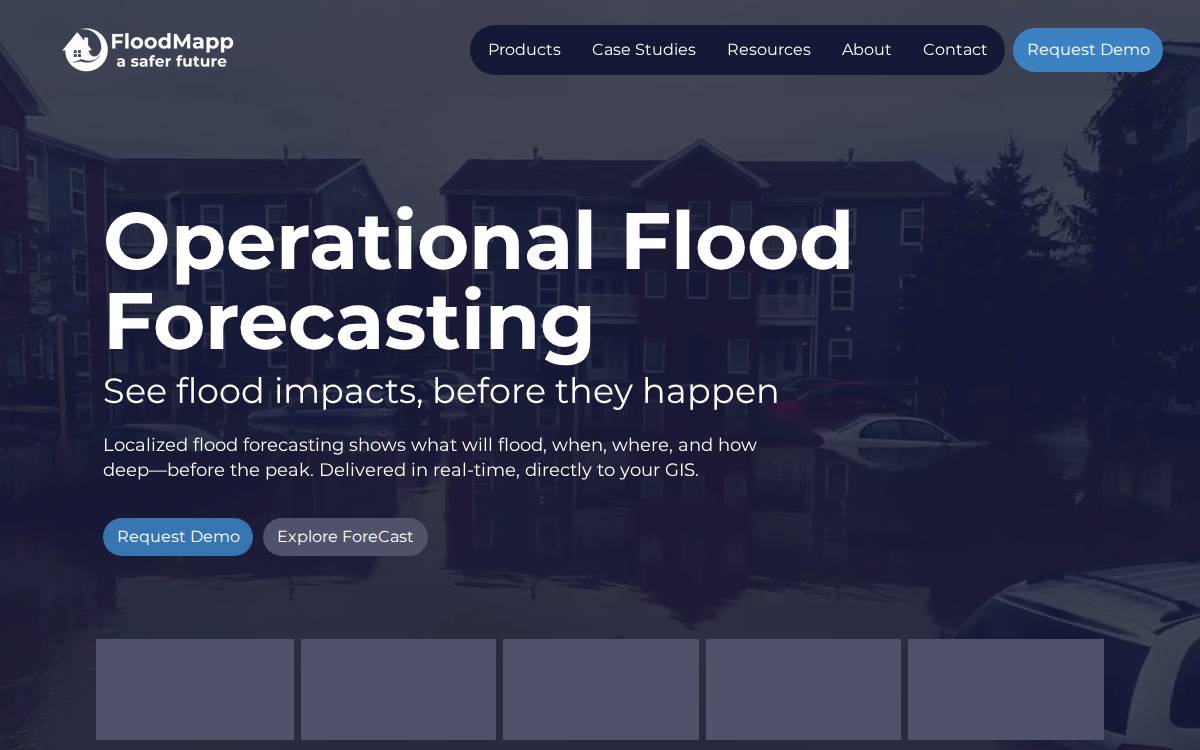 FloodMap website preview