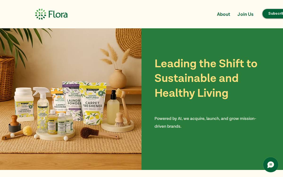Flora website preview