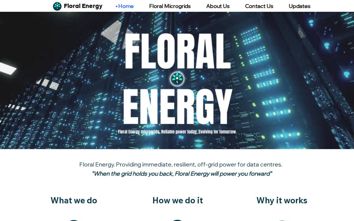 Floral Energy website preview