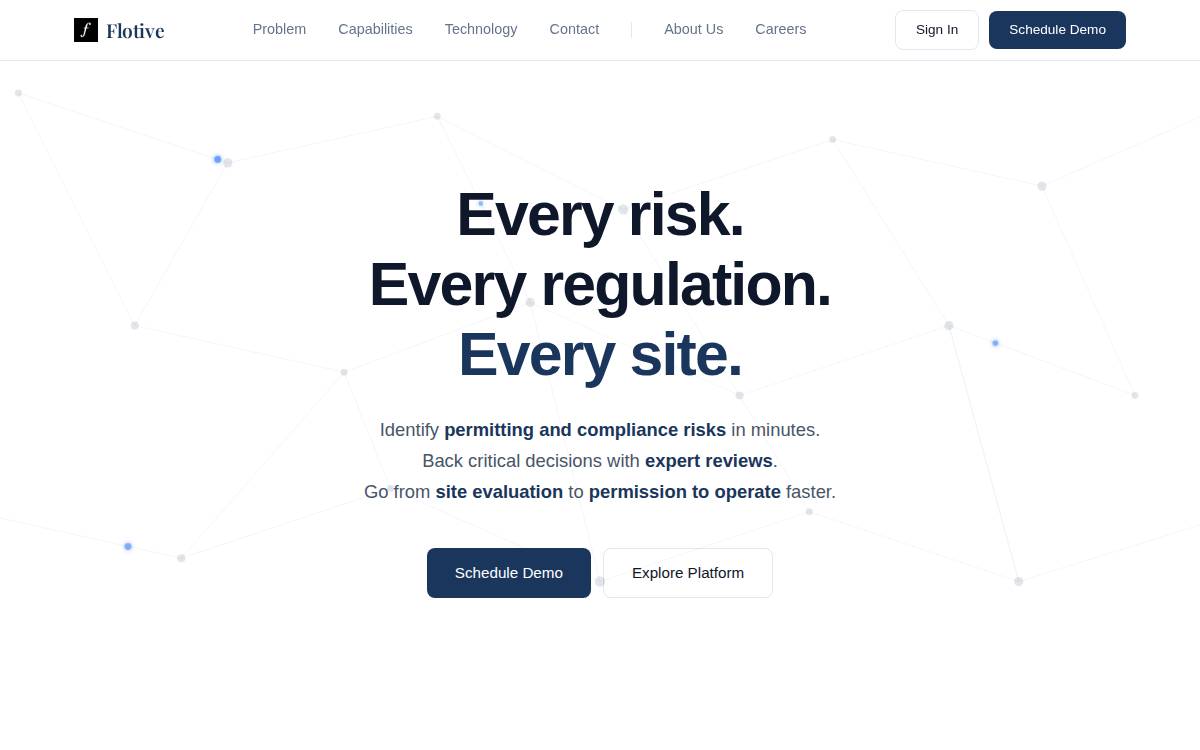 Flotive website preview