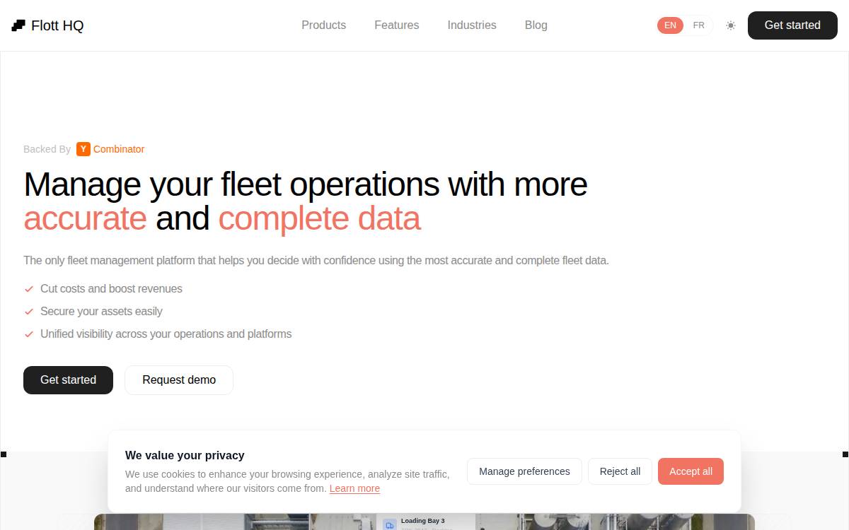 Flott HQ website preview