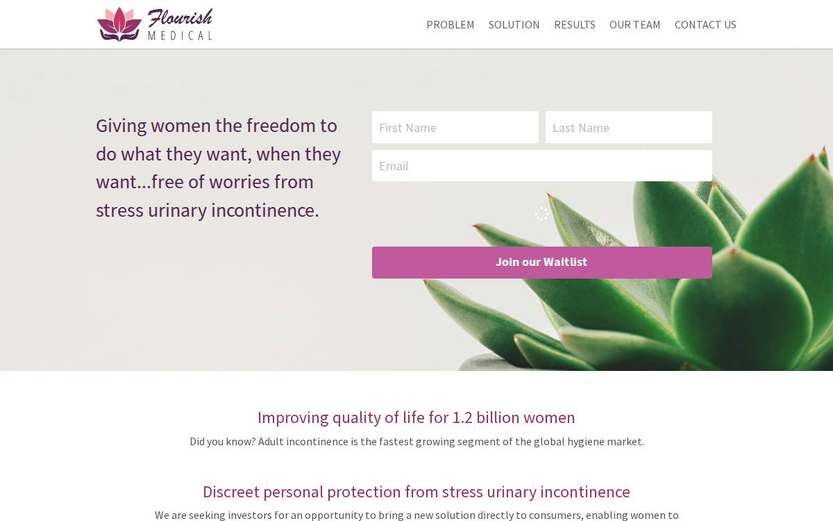 Flourish Medical website preview