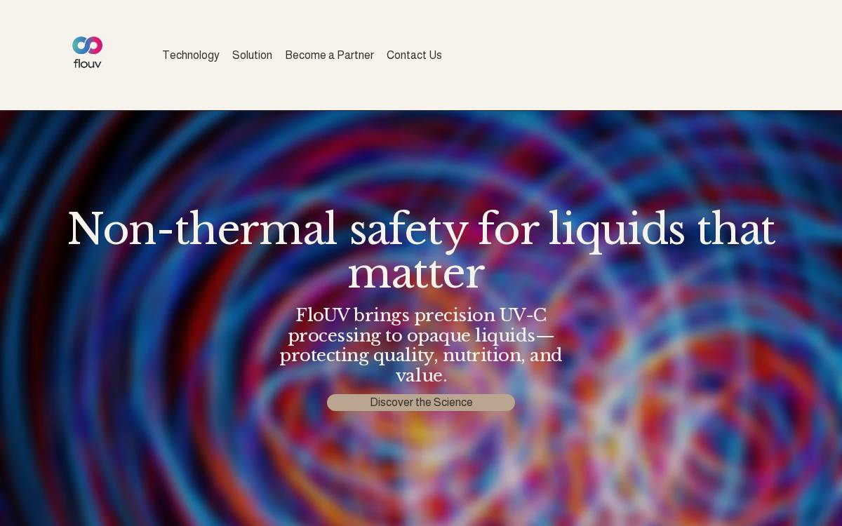 FloUV website preview