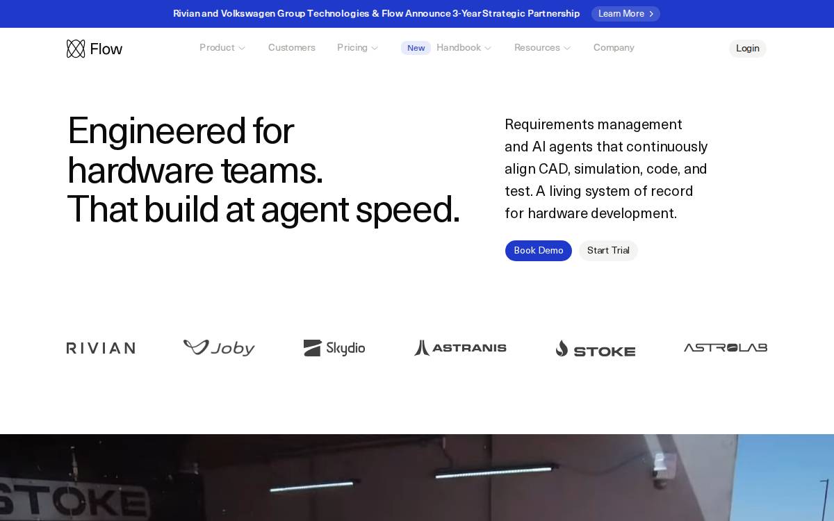Flow Engineering website preview