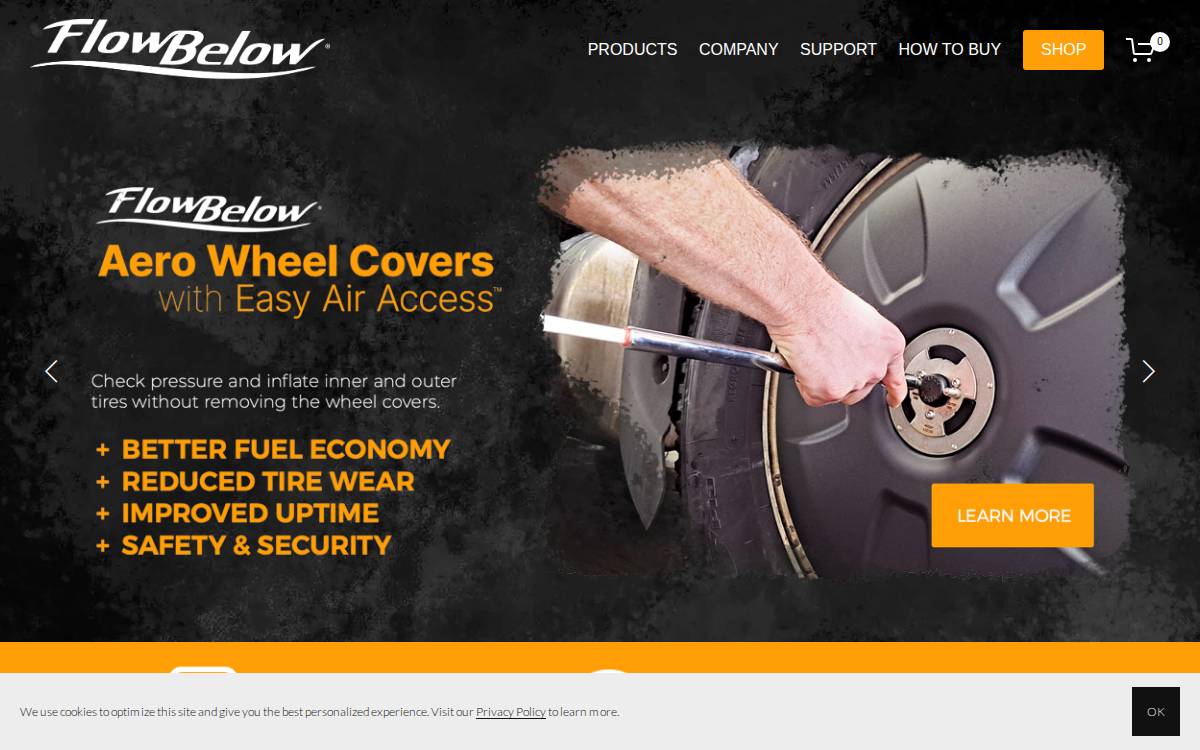 FlowBelow website preview