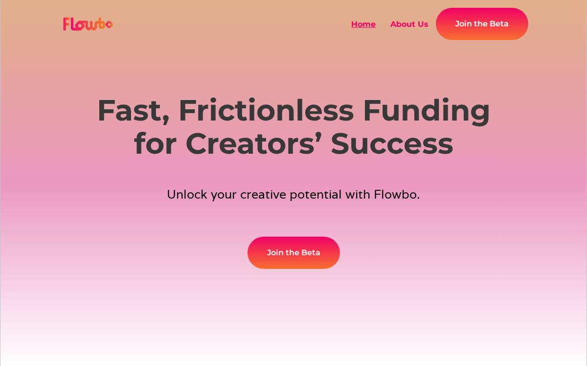 Flowbo website preview