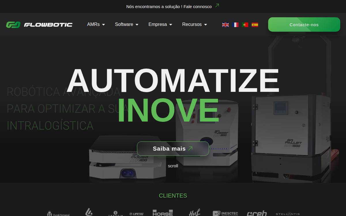 Flowbotic Mobile Systems website preview