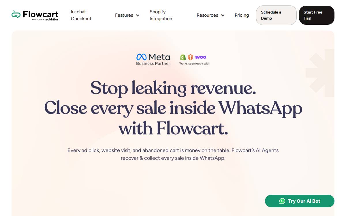 Flowcart website preview