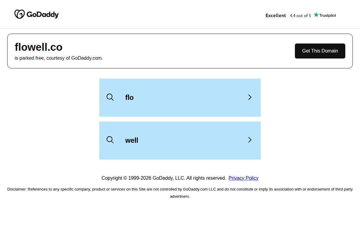 Flowell website preview