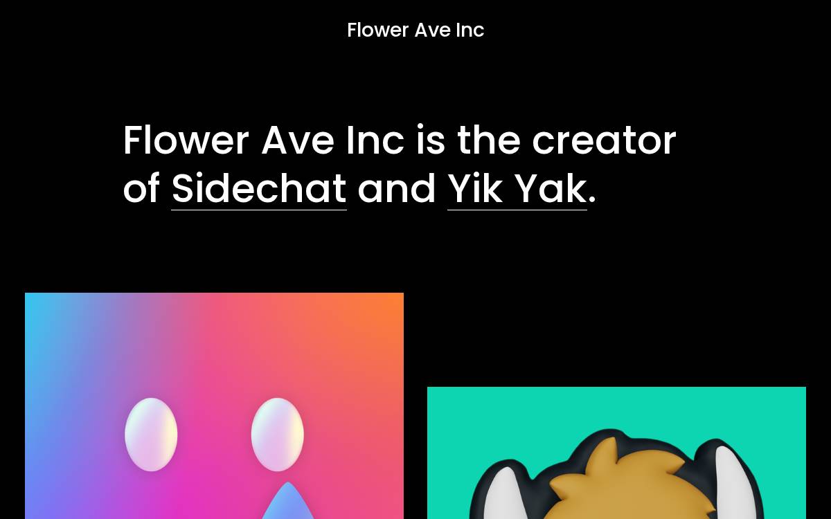 Flower Ave website preview
