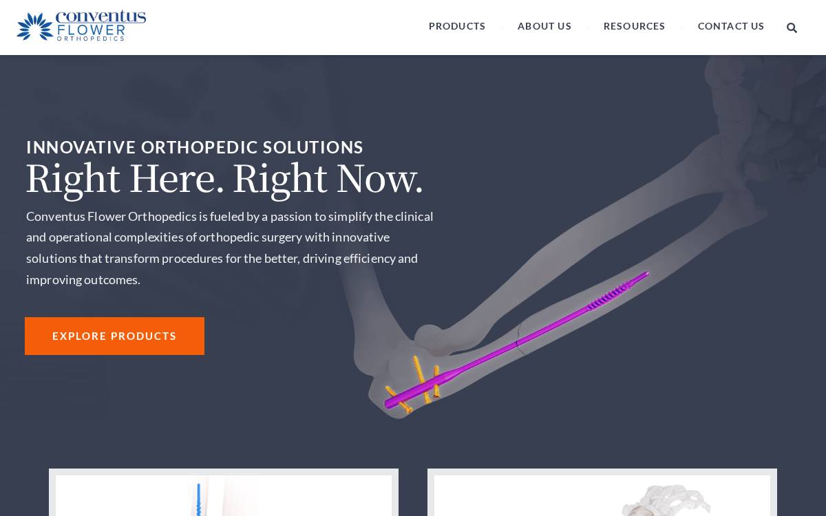 Flower Orthopedics website preview
