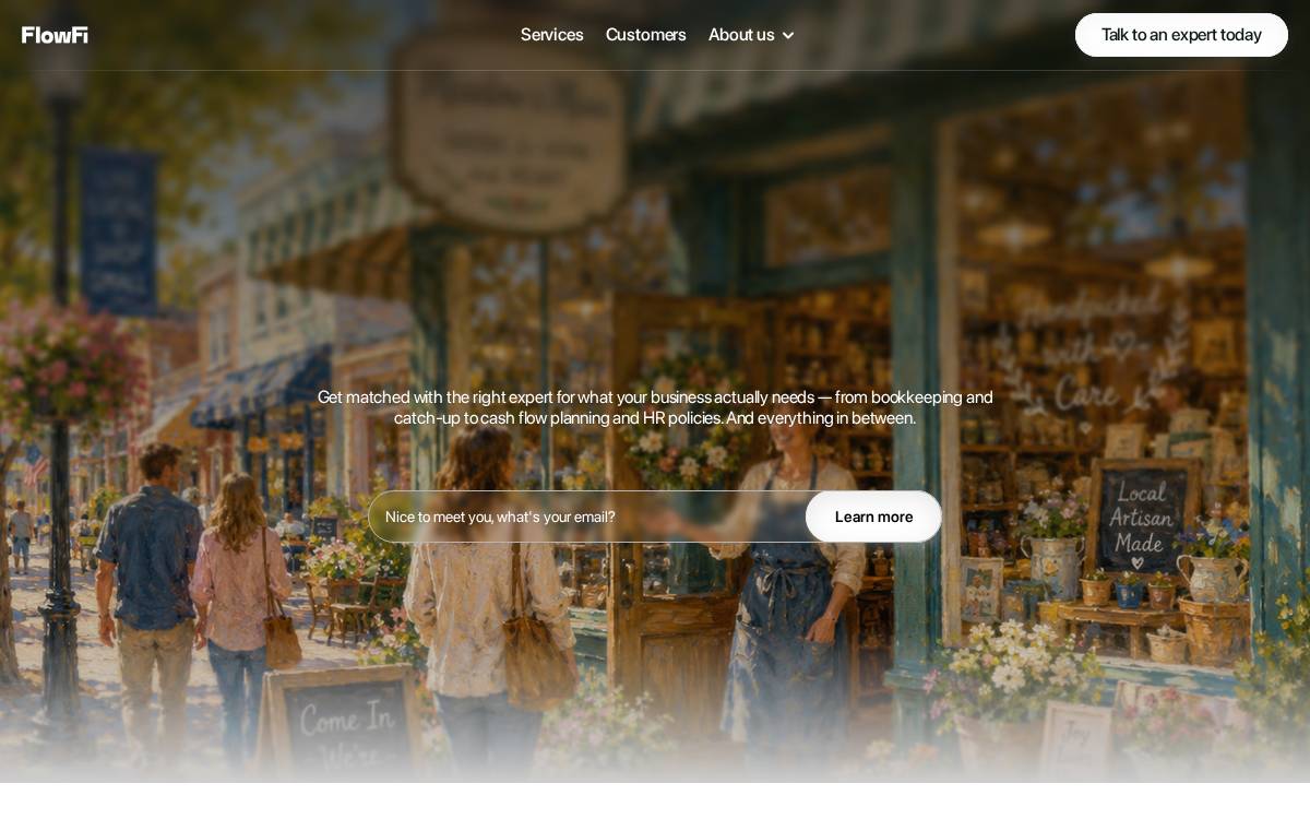 Flowfi website preview