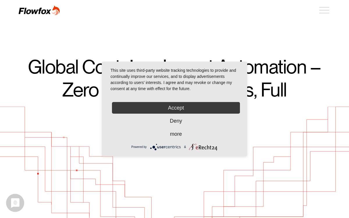 FlowFox website preview