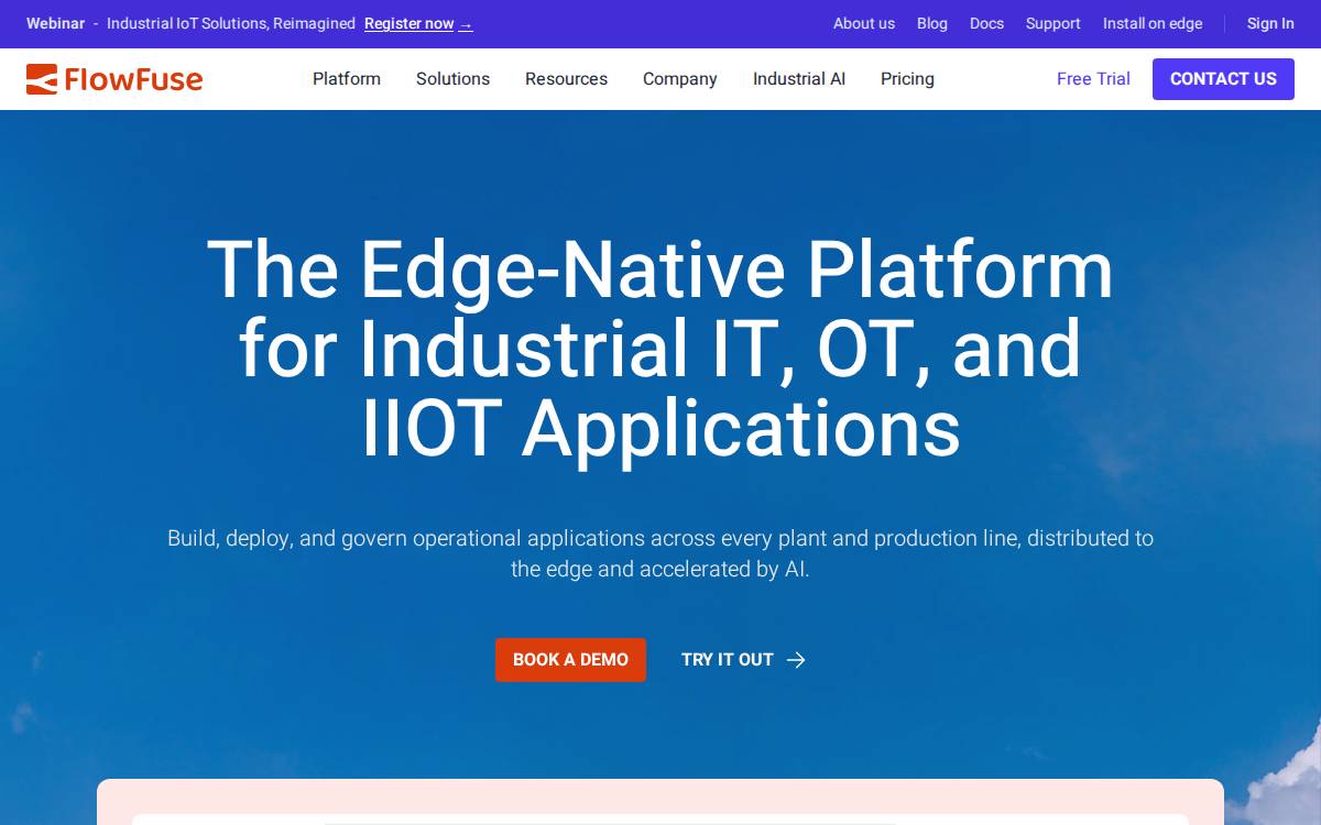 Flowfuse website preview