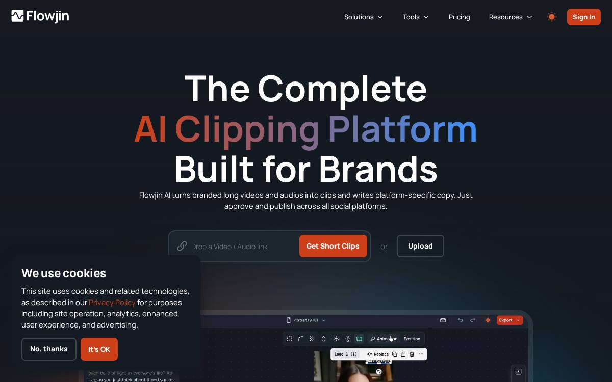 Flowjin website preview