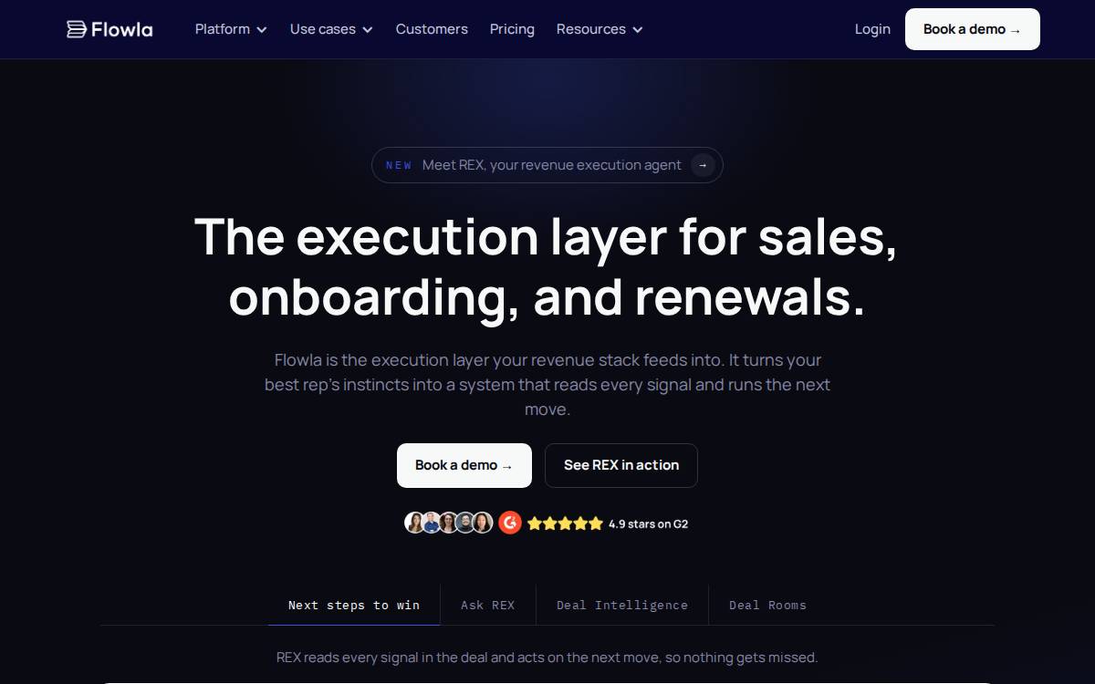 Flowla website preview
