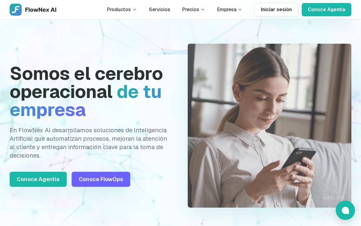 Flownexai website preview
