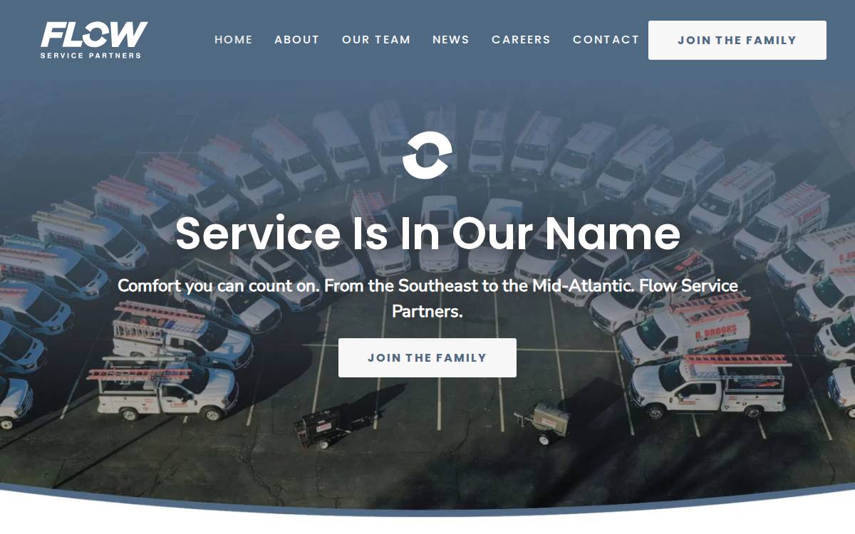 Flowservice website preview