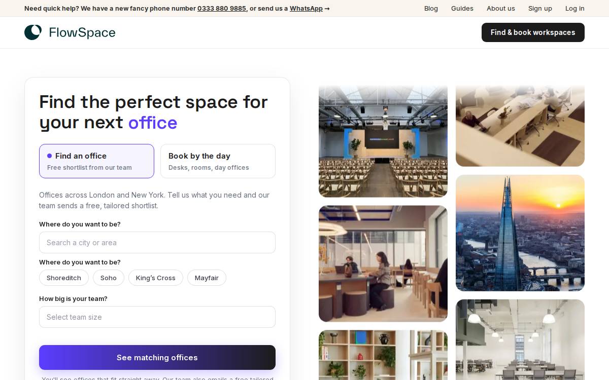 Flowspace website preview