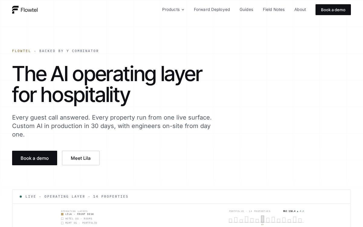 Flowtel website preview