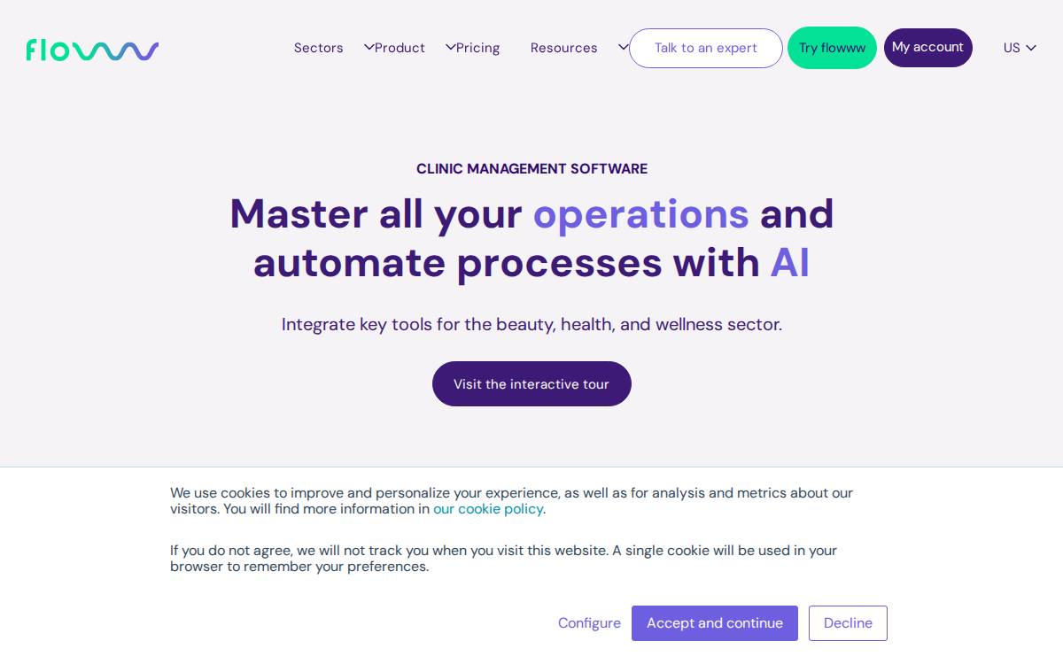 Flowww website preview