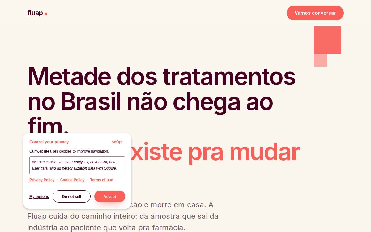 Fluap website preview