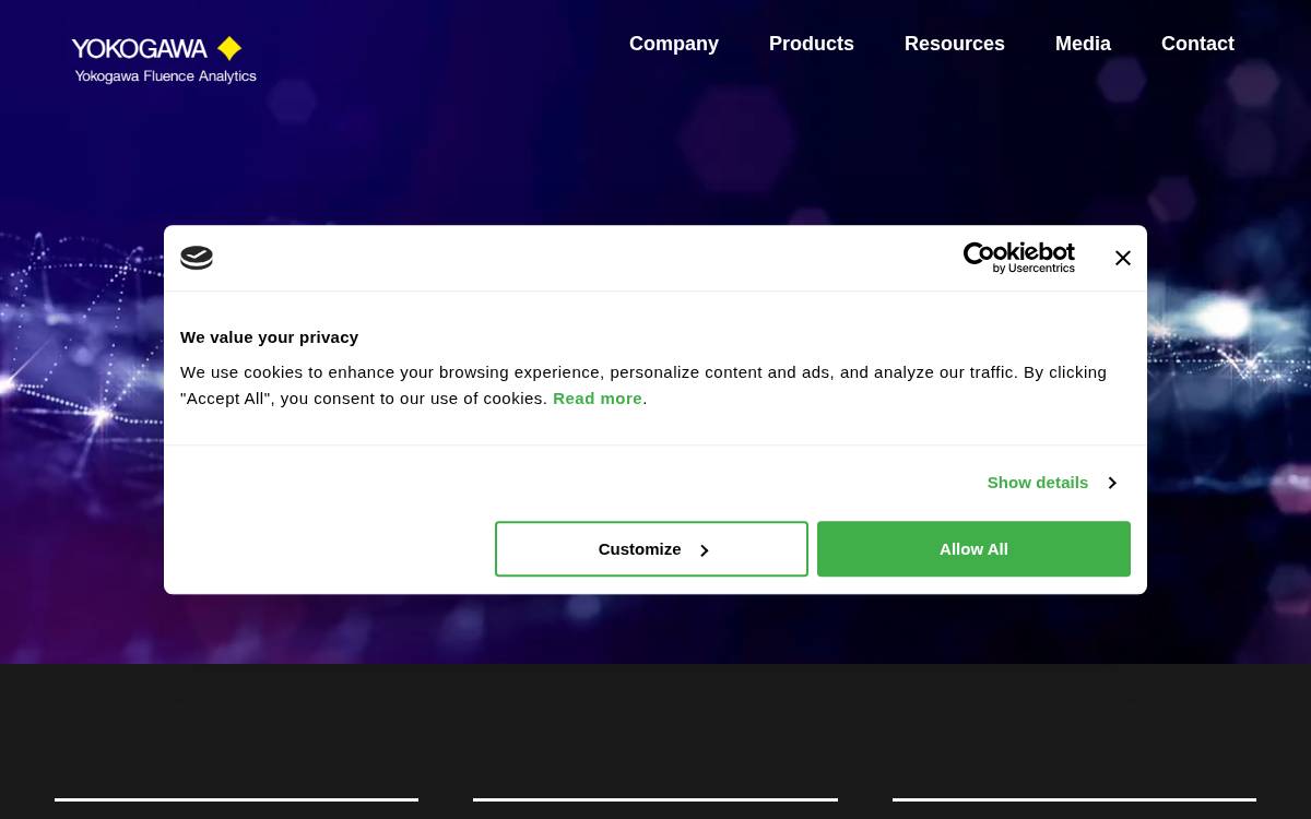 Fluence Analytics website preview