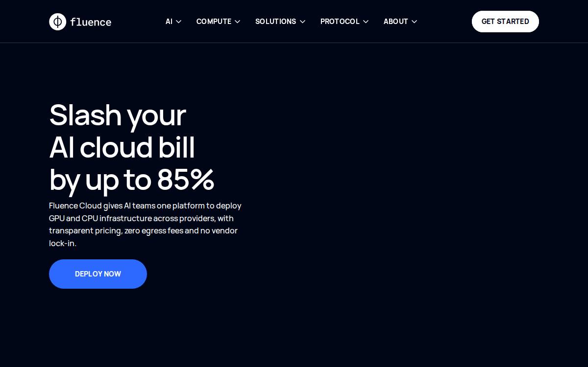 Fluence website preview