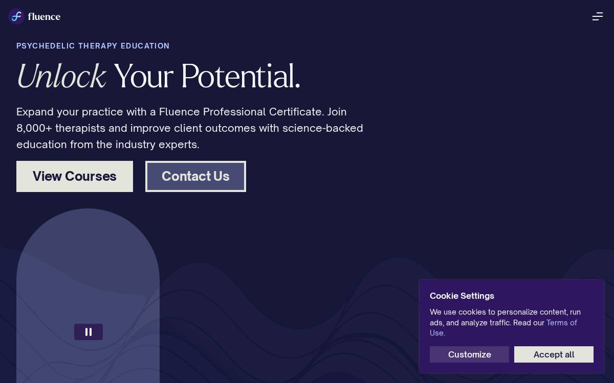 Fluencetraining website preview